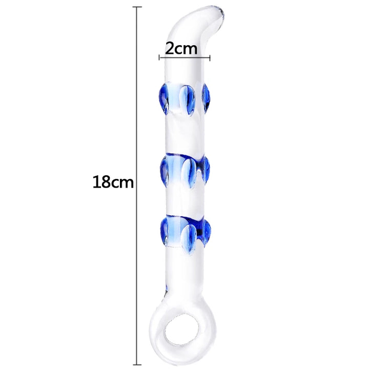 Romulus Shop sex toyshop store for sex glass dilldo didlo toy 7 inch 5 inch