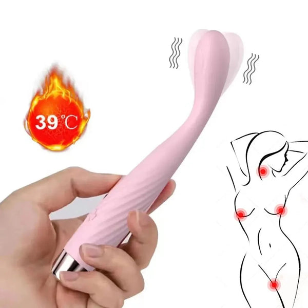 Heated G-Spot Clit Stimulator | 7-Mode Vibrating & Licking G-Spot Vibrator