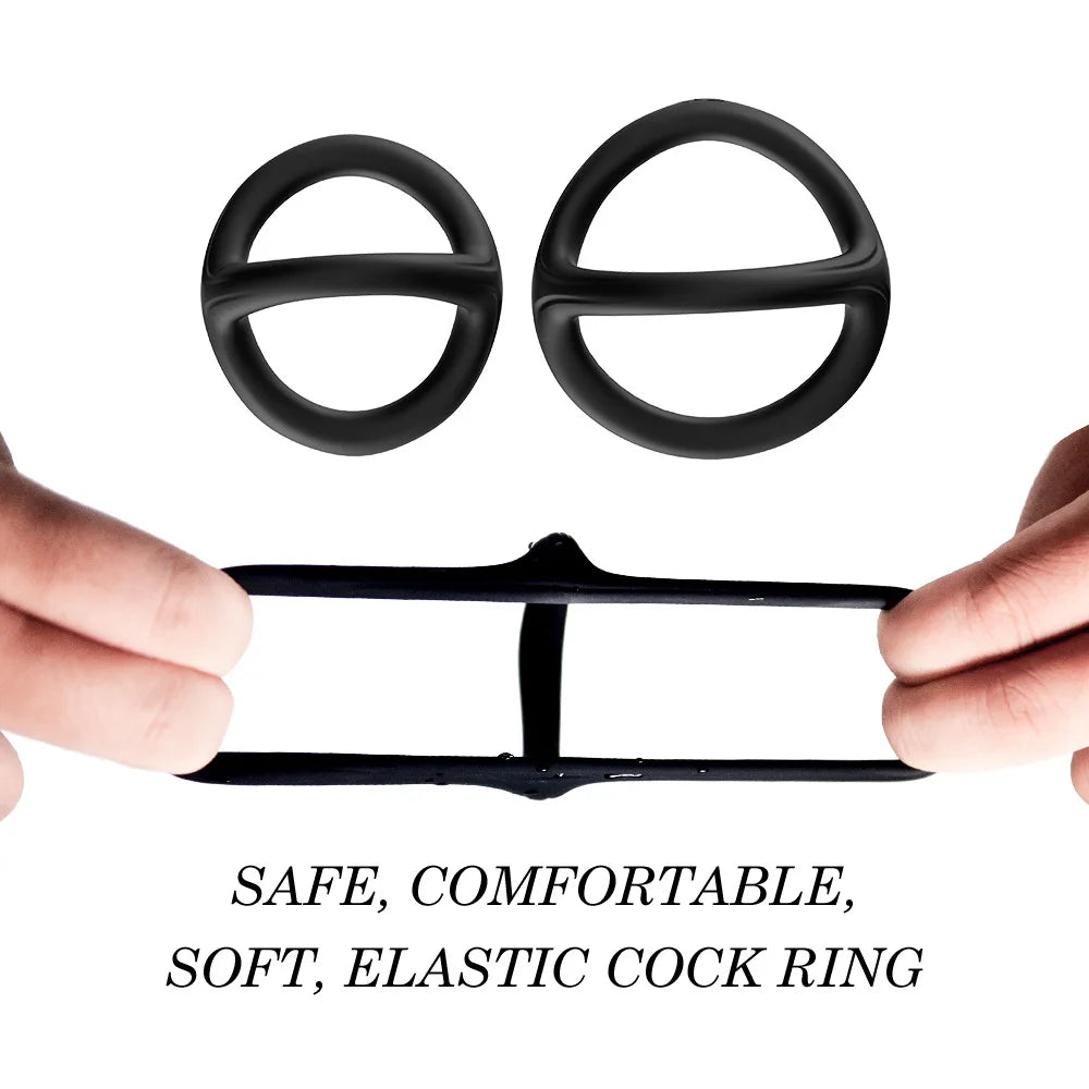 Silicone Cock Penis Ring Enhanced Erection and Pleasure