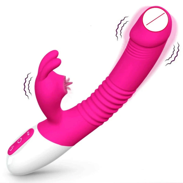 Bunny G-Spot Clit Vibrator Sucking Tapping and Vibrating 3-in-1