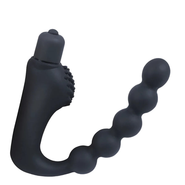 Vibrating Anal Beads & Butt Plug Stick Clit Stimulator Prostate Massager