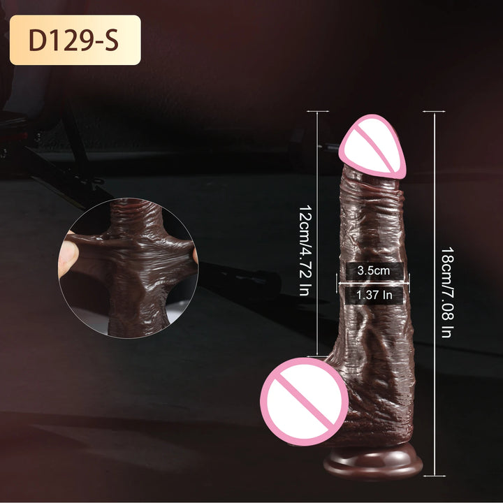 Romulus sexy toys store toy sex store adult toy shops 7 inch dildo black color small size 