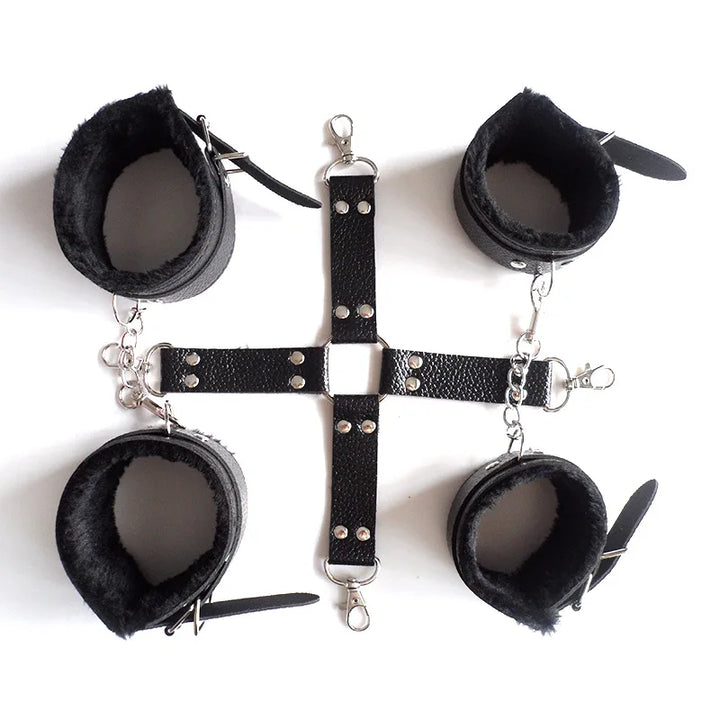 Romulus sex toyshop adults toys store black color handcuff cross knuckle kinky toys bdsm equipment bondage kits